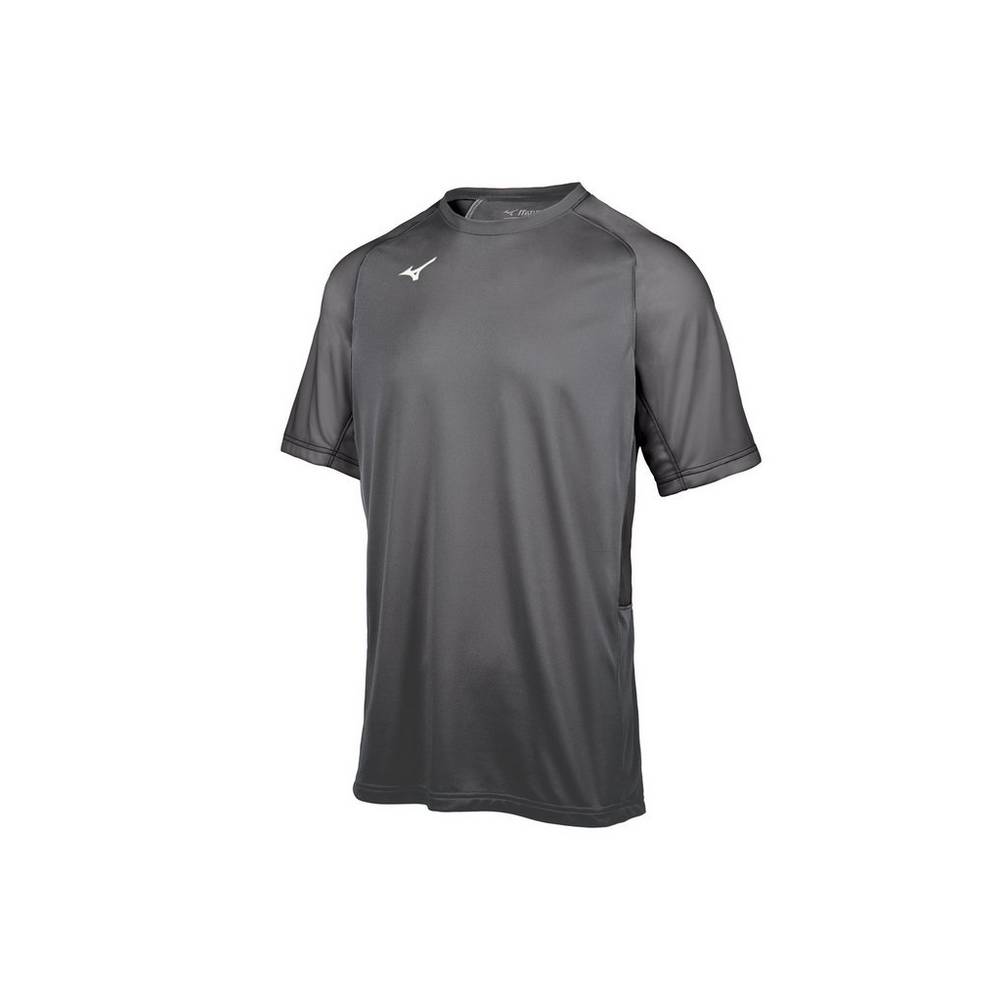 Jerseys Mizuno Aerolite Crew Hombre Gris Ofertas ASRK-93526